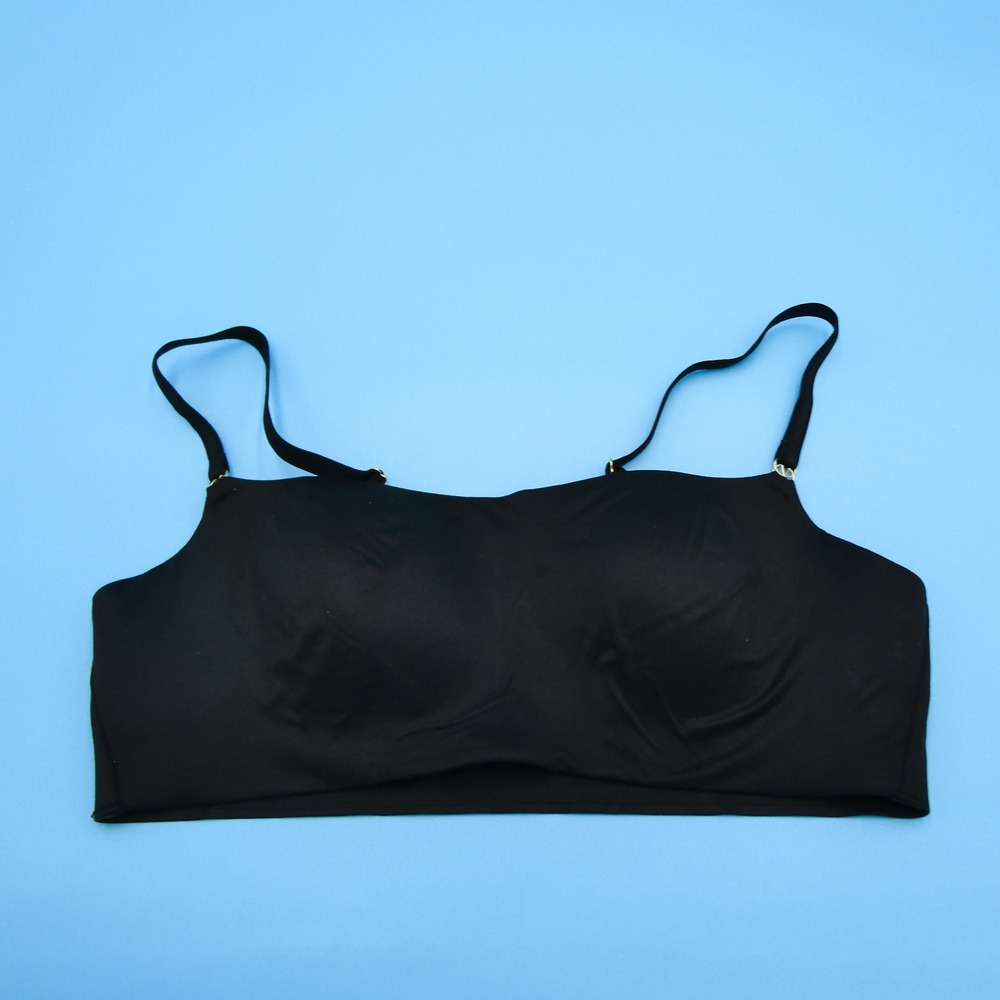 Victoria's Secret Bralette Womens Medium Wireless Lined No-Wire Black Polyamide